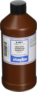 R-0871-E FAS-DPD Titrating 16 oz Chlorine Reagent - Accurate Testing