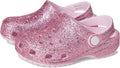 Crocs Kids Classic Glitter Clog - Sparkly Comfort for Active Kids