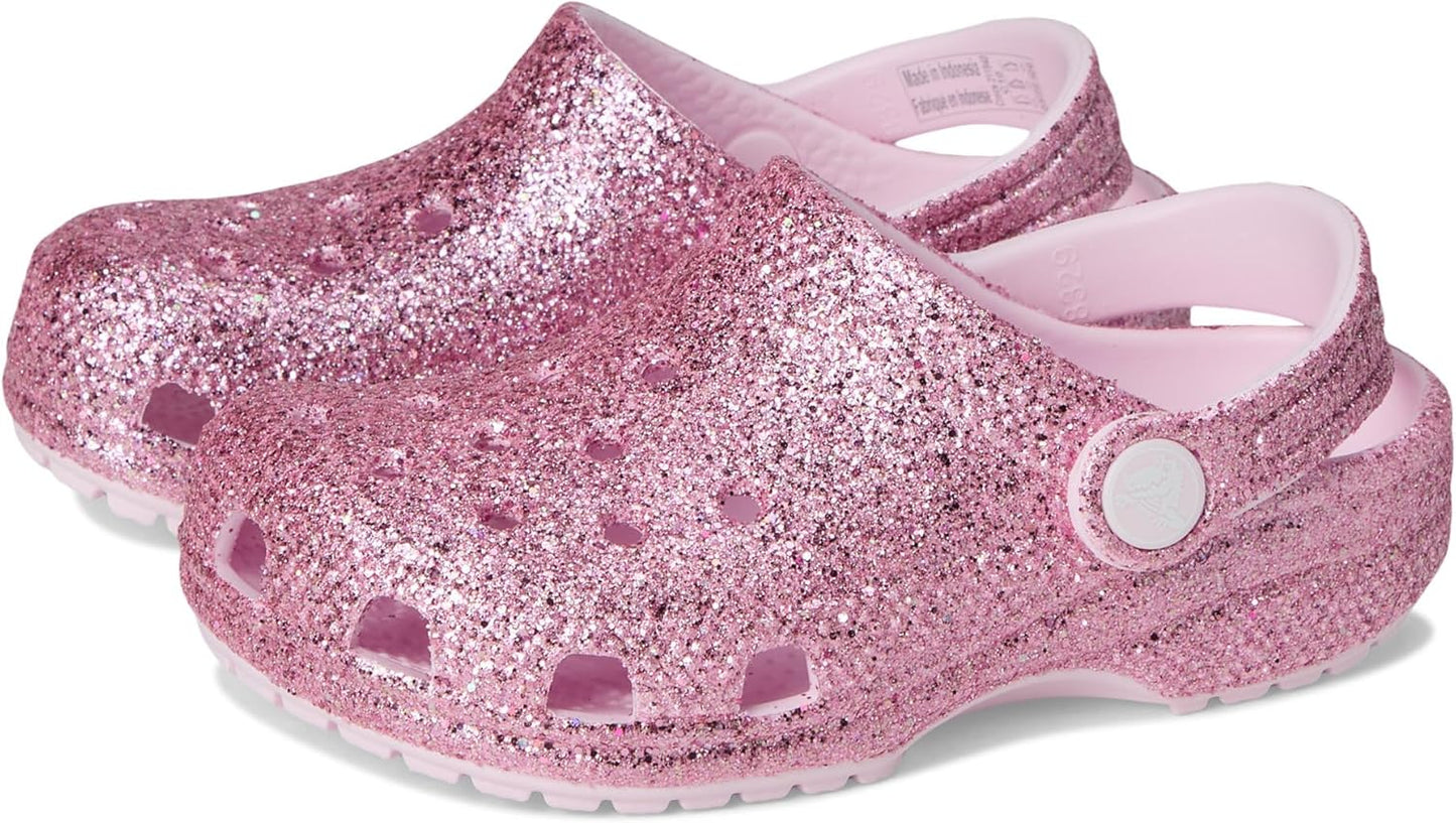 Crocs Kids' Classic Glitter Clog for Sparkly Adventures
