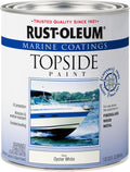 Rust-Oleum Marine Topside Paint Quart Oyster White - Durable Finish