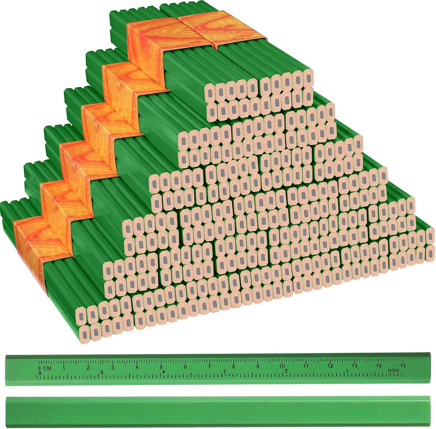 Lincia 300 Pcs Carpenter Pencils for Woodworking and Marking