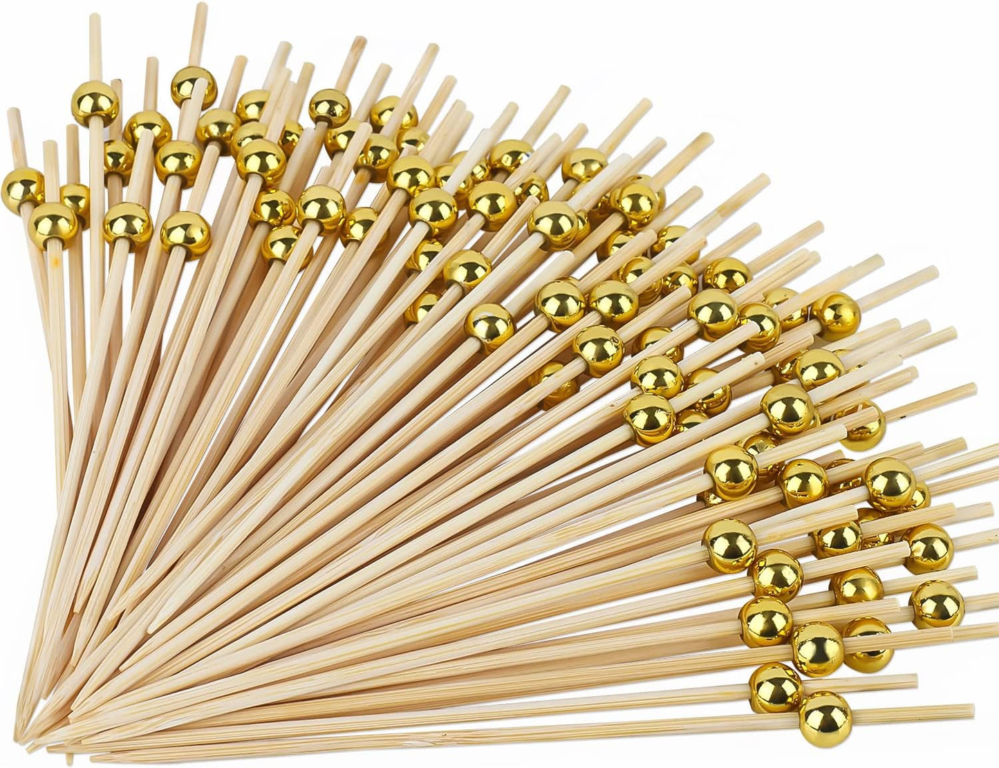 Bamboo Cocktail Picks for Appetizers - 200 Pcs