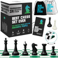 Best Chess Set Ever 3X Triple Weighted Tournament Size Chess Game