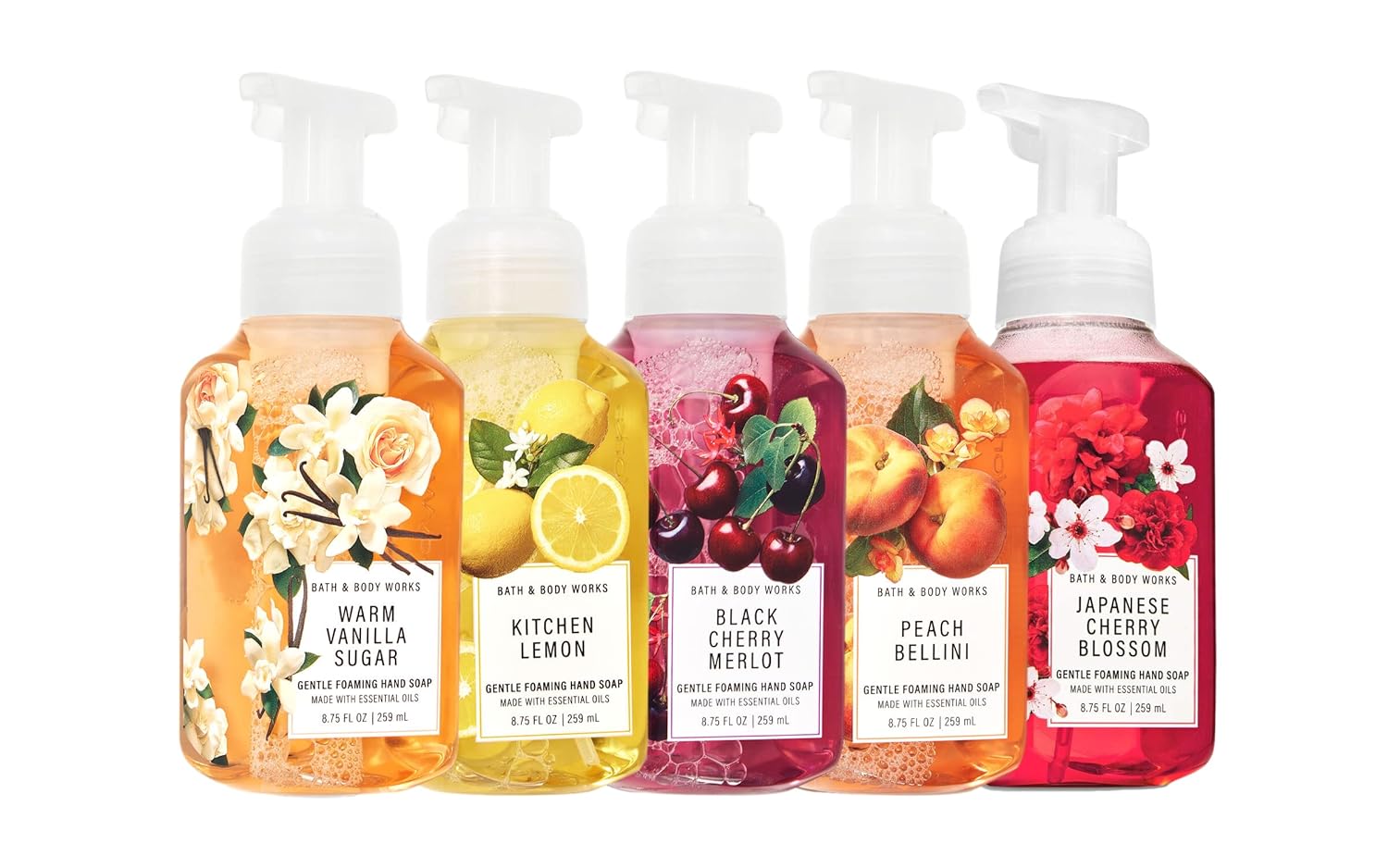 Gentle Foaming Soaps Set of 5 from Bath and Body Works
