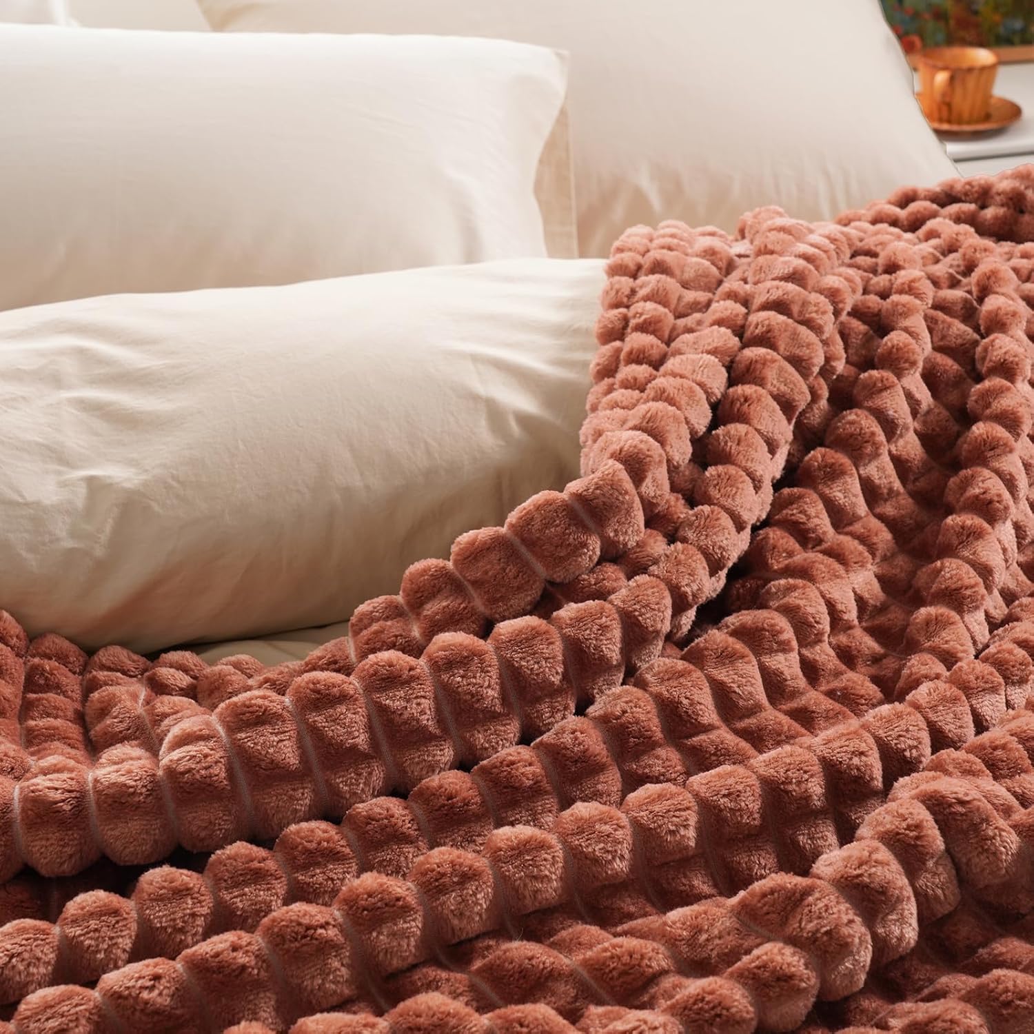 PHF Luxury Soft Fleece Blanket Twin Size for Cozy Comfort
