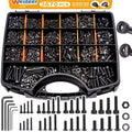 Metric Screw Assortment Kit 3670pcs M2 M3 M4 M5 - Complete Bolt Set