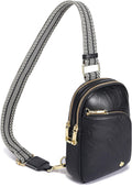INICAT RFID Blocking Sling Bag Leather Crossbody - Secure Travel 1.9L