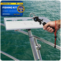 Bait Cutting Board with Rod Holder Mount - Foldable Fillet Table