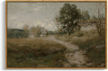 InSimSea Framed Canvas Wall Art 24x36 - Vintage Arkville Landscape
