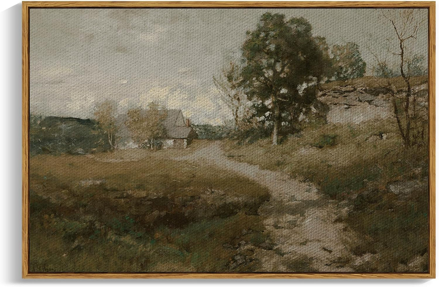 Vintage Countryside Landscape Canvas Wall Art for Home Decor