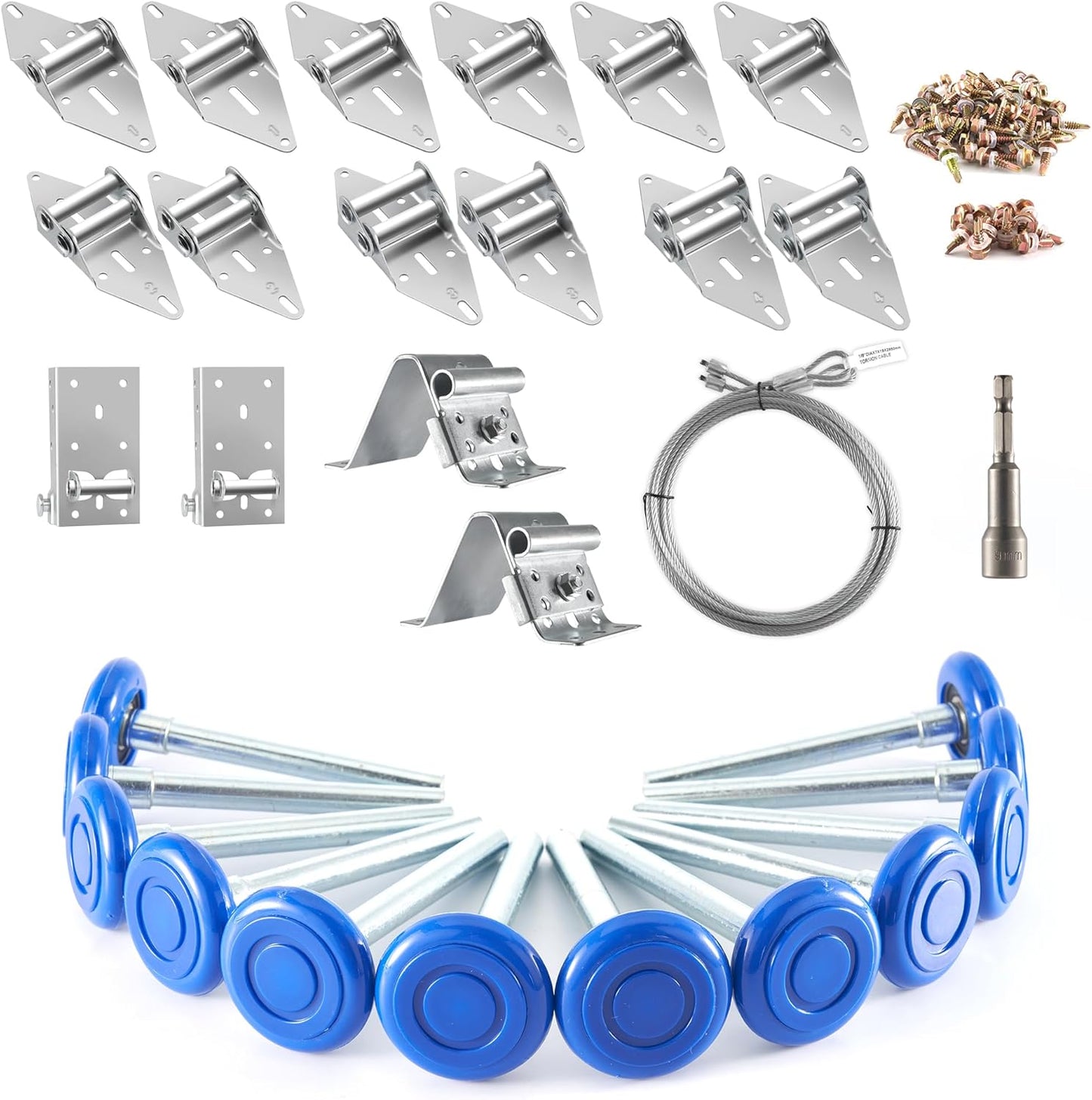 XiKe 2 in Nylon Garage Door Roller Kit for Smooth Operation