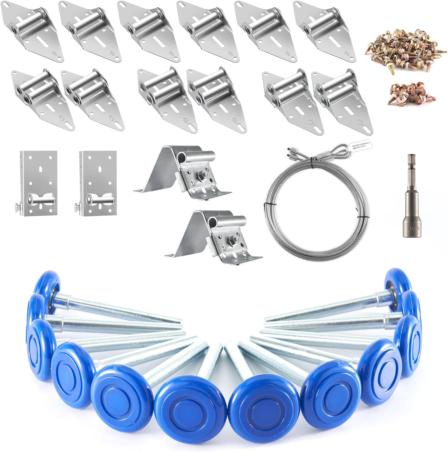 XiKe 2 in Nylon Garage Door Roller Kit for Smooth Operation