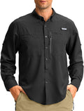 Men's UPF 50+ Long Sleeve Fishing Shirt for Outdoor Comfort