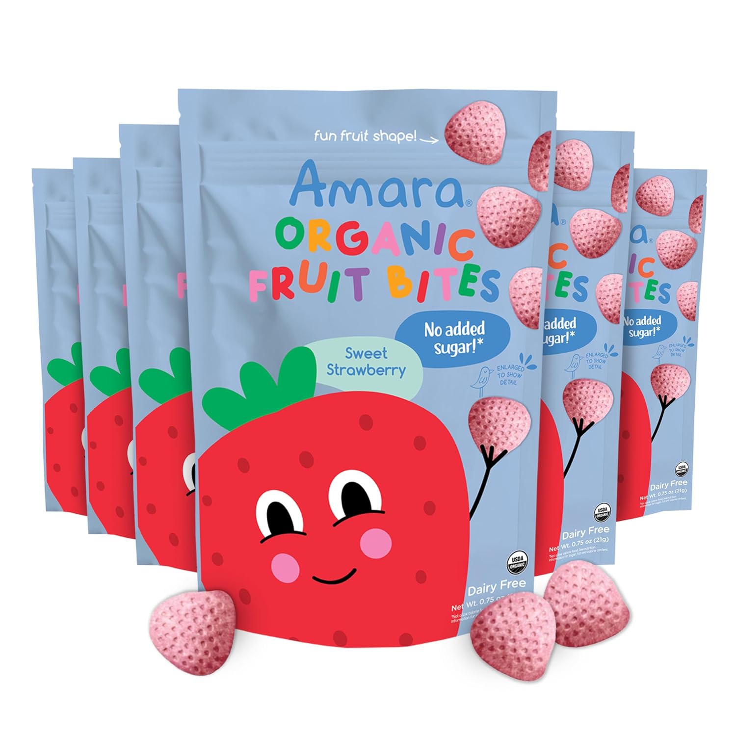 Organic Fruit Bites Sweet Strawberry - Healthy Snack for Kids