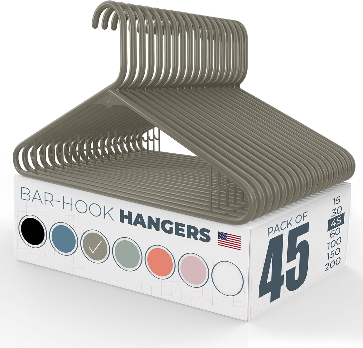 Made in USA Strong Clothes Hangers for Heavy Duty Use