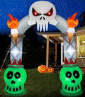 10FT Halloween Inflatable Archway with Flashing LED Lights - Spooky
