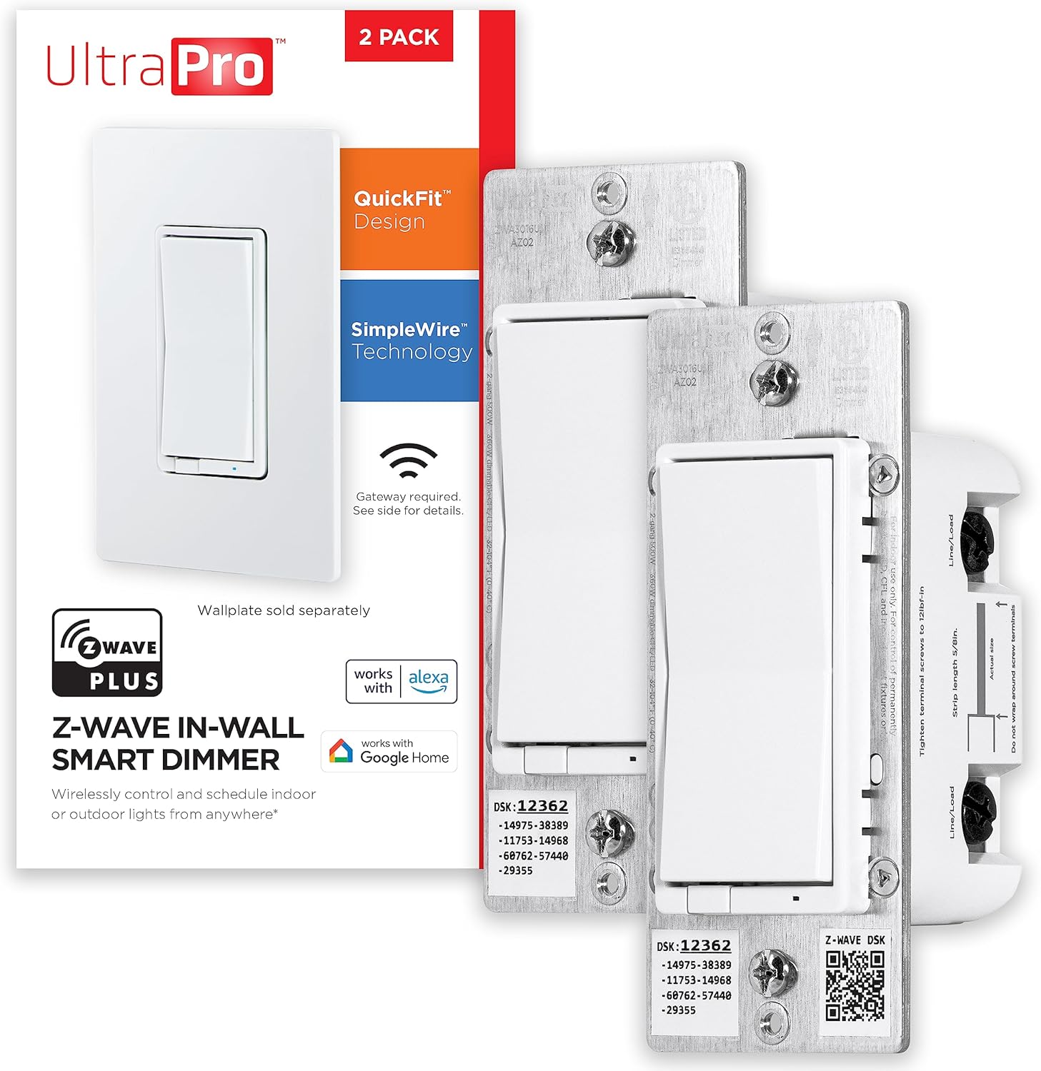 UltraPro 700 Series Z-Wave In-Wall Smart Dimmer for Home