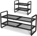 SNTD Shoe Rack Expandable 2-Tier Shoe Organizer - Adjustable