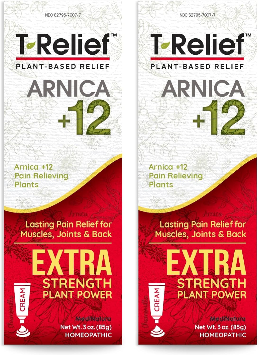 MediNatura T-Relief Extra Strength Cream for Fast Pain Relief
