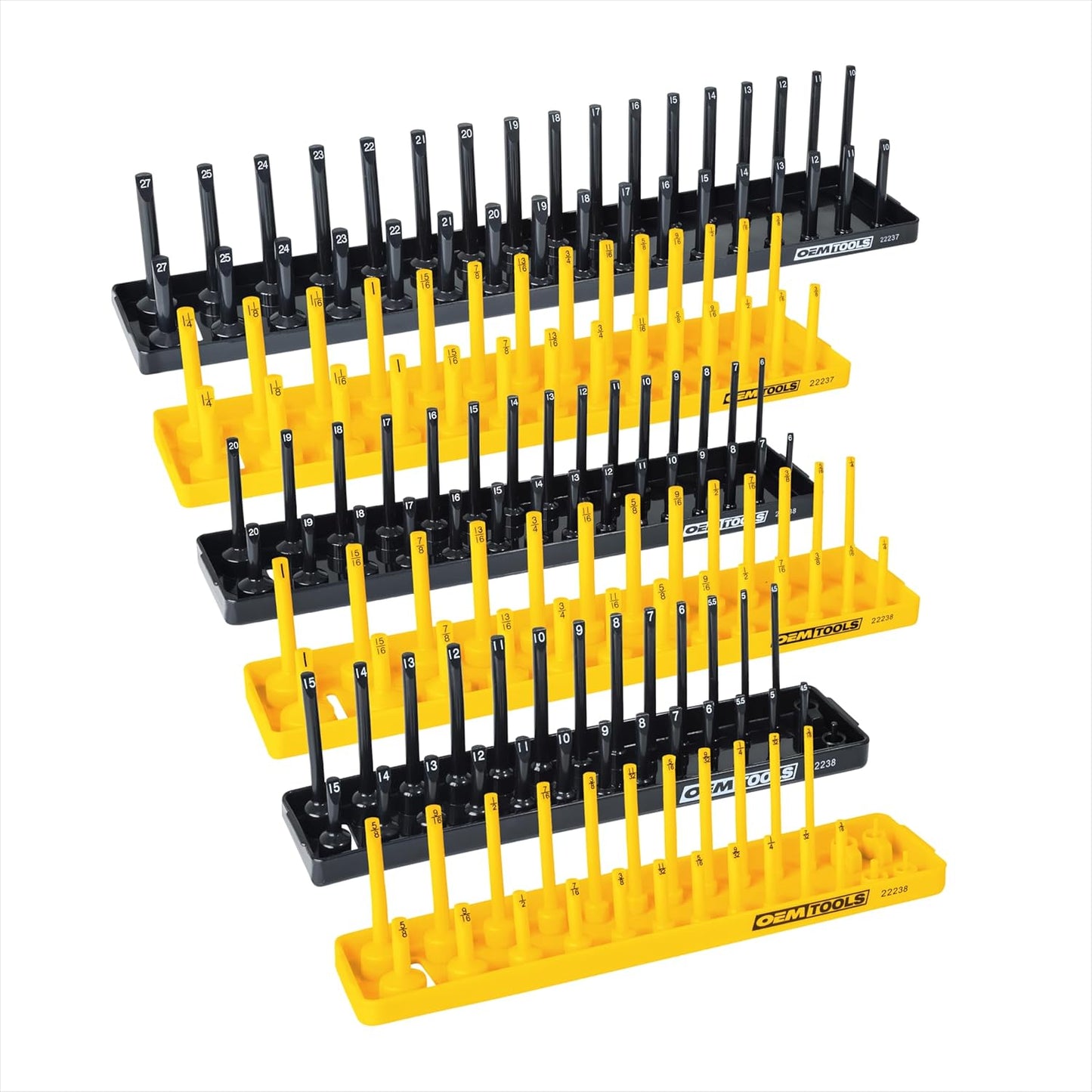 OEMTOOLS 22238 Socket Tray Set for Organized Tool Storage