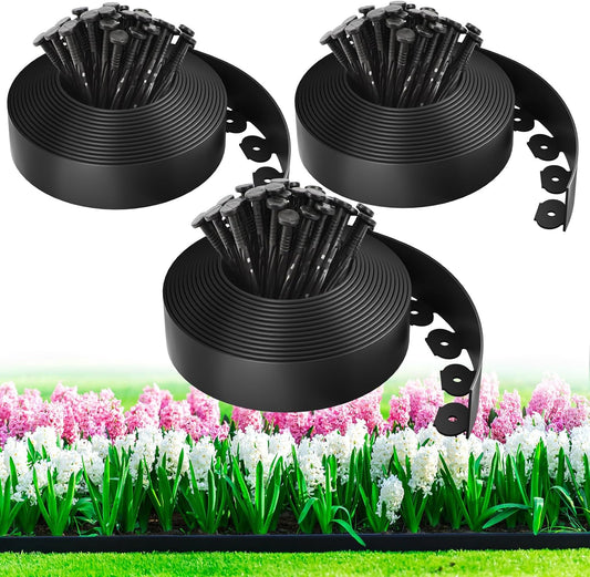 100ft Landscape Edging Kit for Gardens and Flower Beds