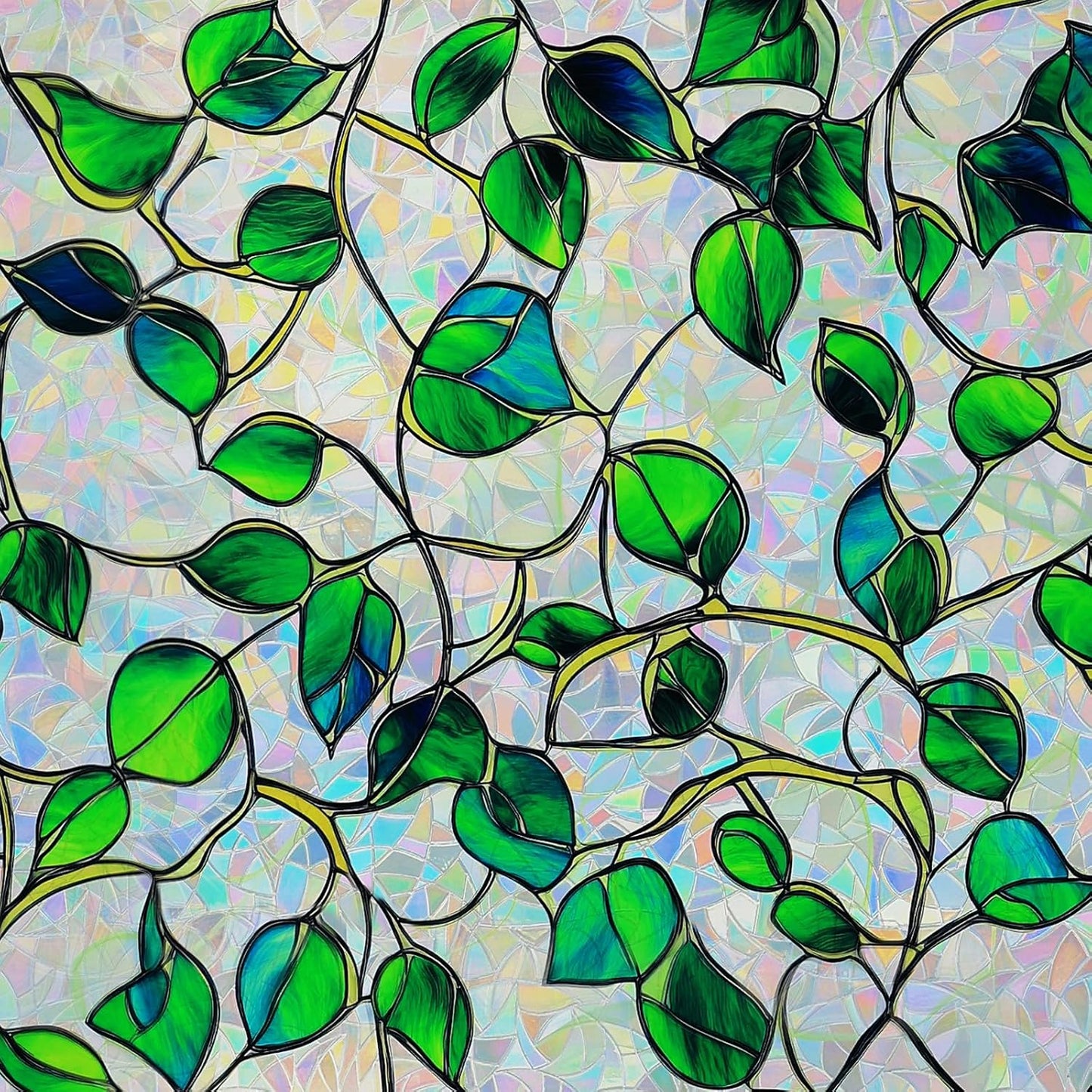 Window Privacy Film Stained Glass Decorative Static Cling Tint