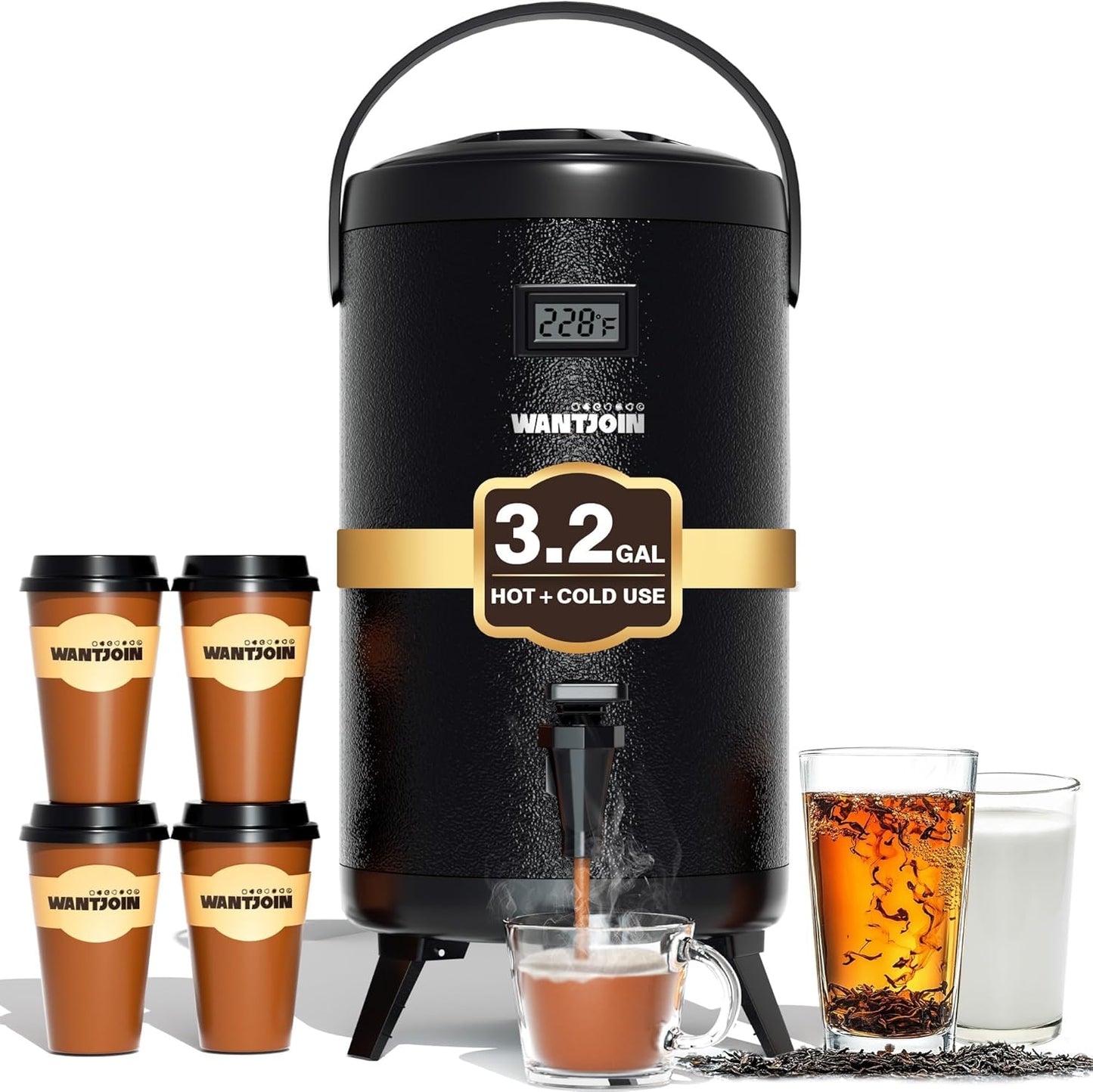 WantJoin Insulated Beverage Dispenser - Perfect for Parties