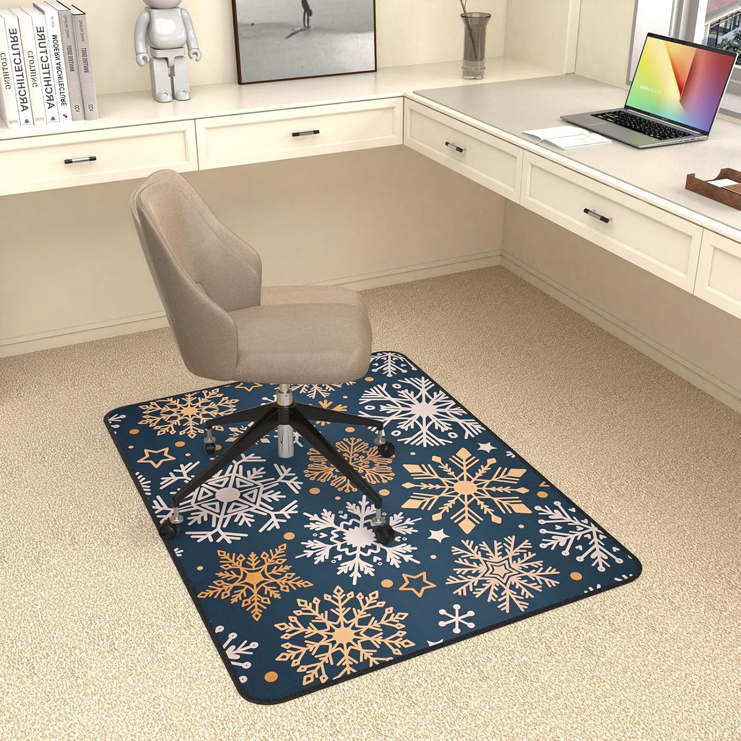 Heavy Duty Office Chair Mat for Carpet and Hardwood Floors
