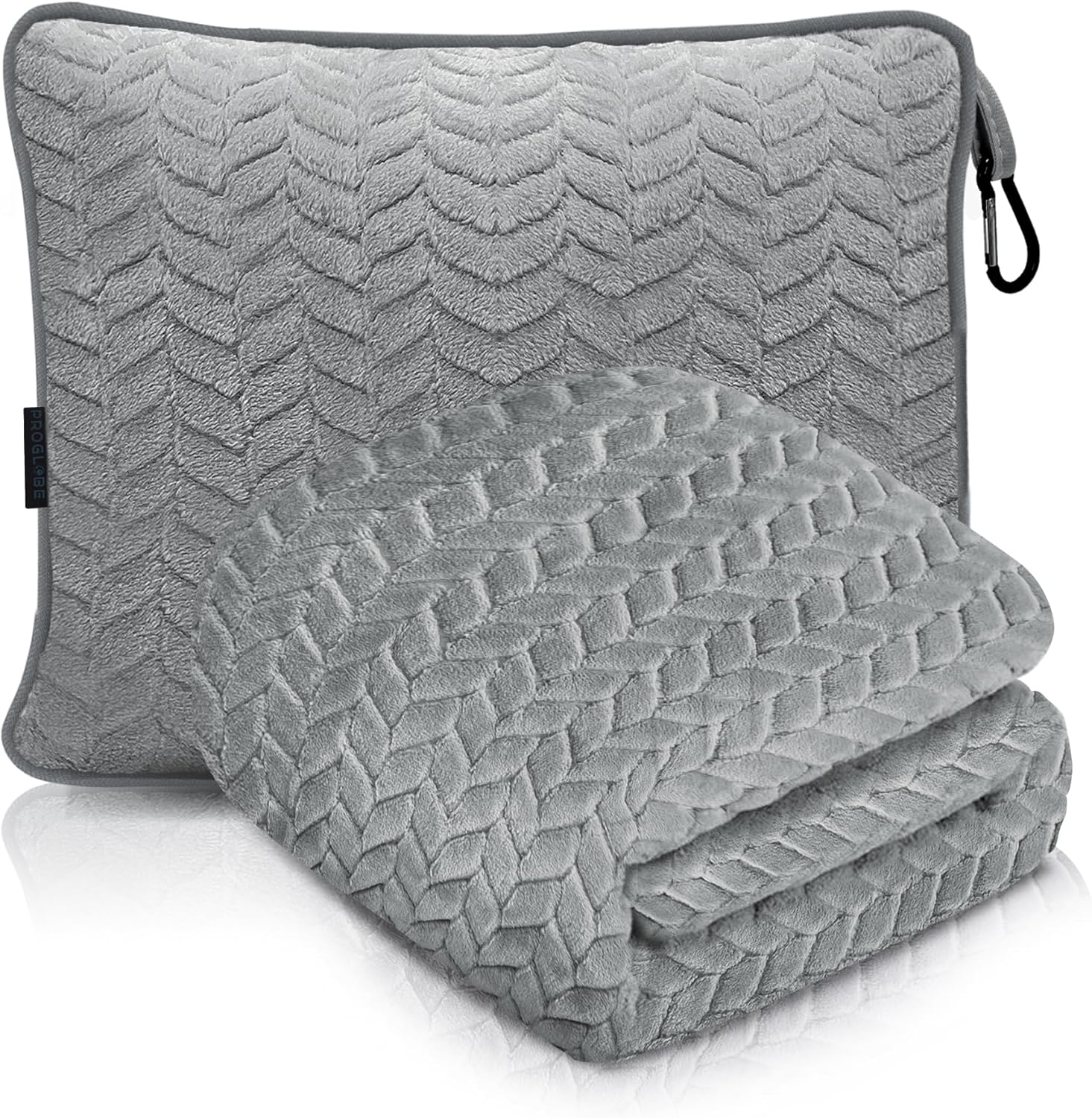 Proglobe Luxurious Travel Blanket Pillow for Ultimate Comfort
