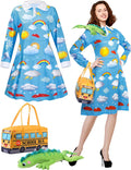 Ramede 3 Pcs Women Halloween Teacher Costume Set for Fun Parties