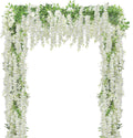 Artificial Wisteria Garland 20pcs 7.2 ft Each - Elegant Hanging Flower