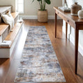 Abstract Runner Rug 2x8 ft - Washable Non-Slip Hallway Runner
