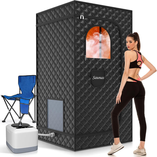 Lajou Portable Sauna Box: Full Body Spa with Remote Control 