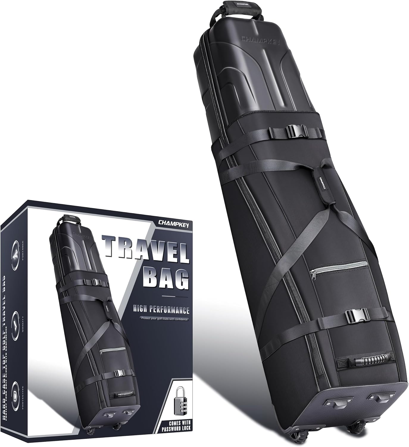 CHAMPKEY Premium Golf Travel Bag - Ultimate Protection & Convenience