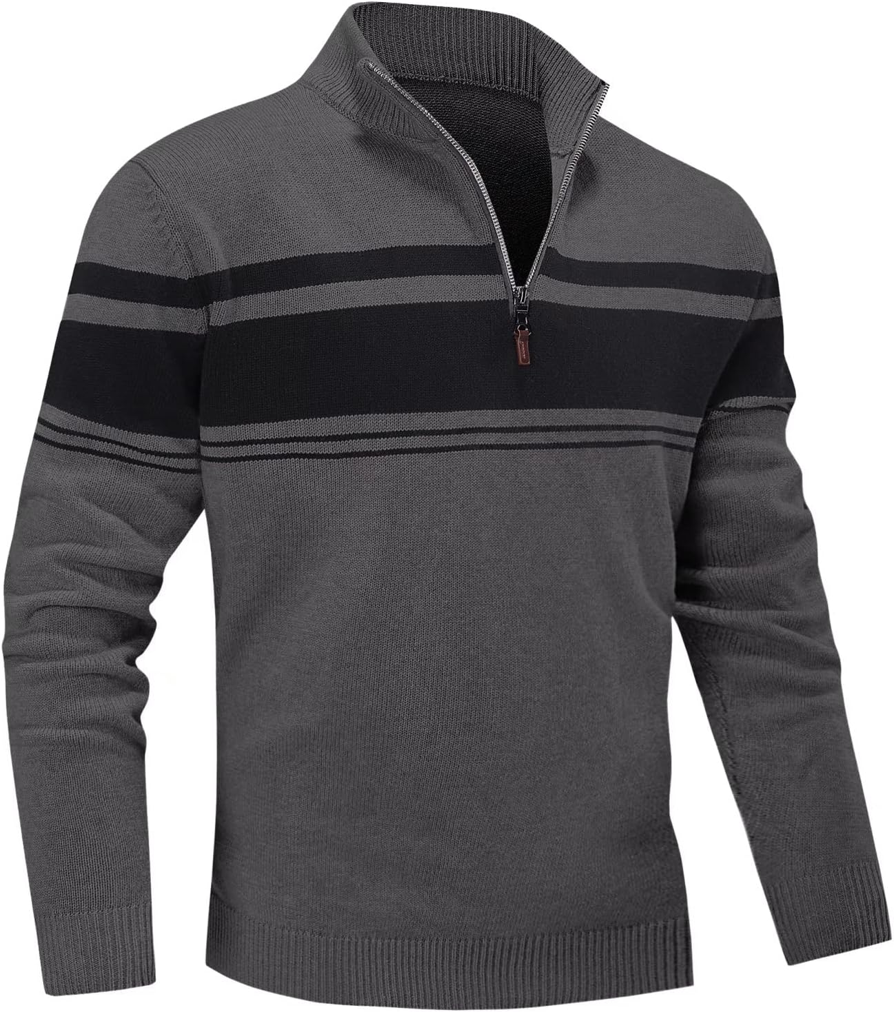 Color Block Polo Sweatshirt for Men by MAGNIVIT