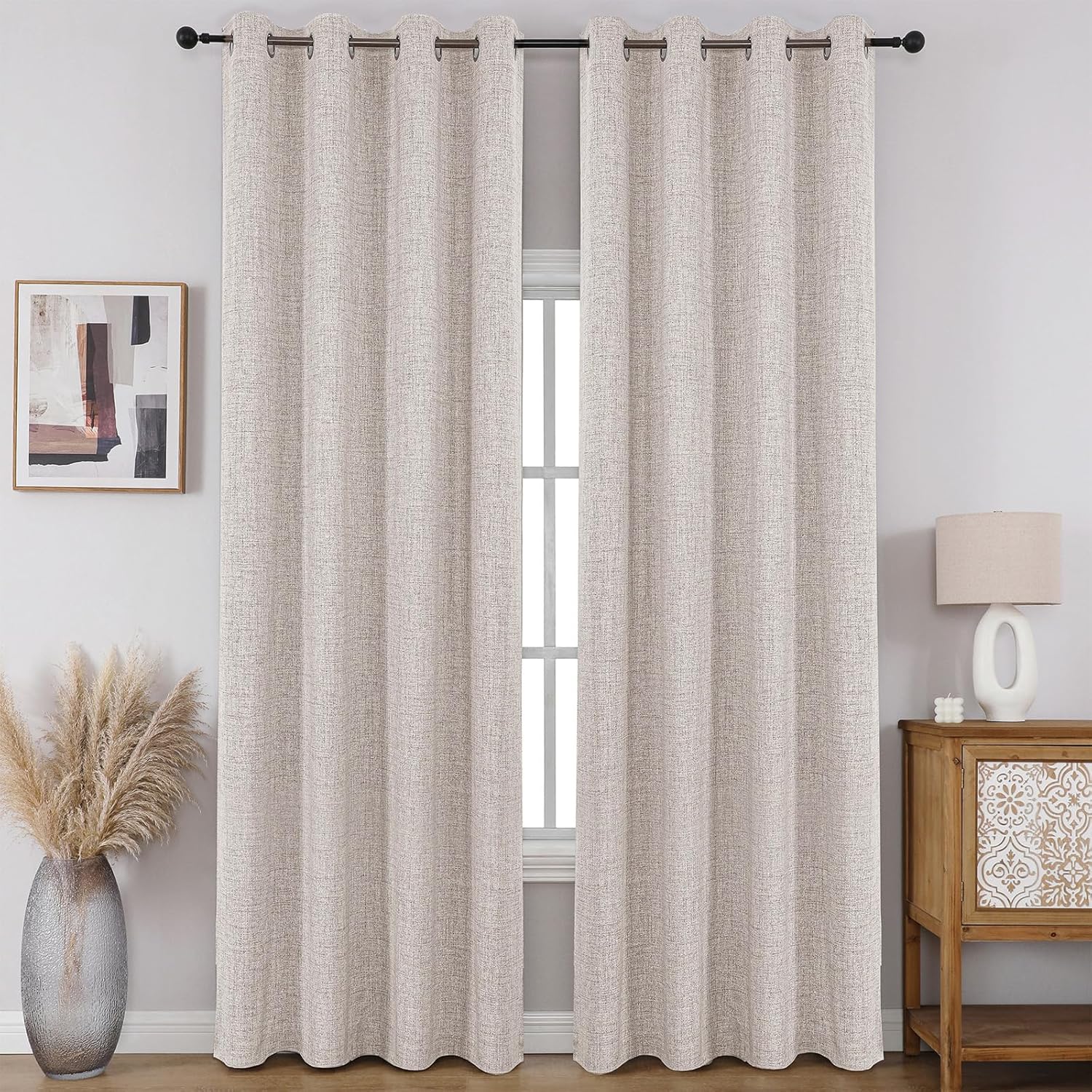 CUCRAF 100% Blackout Window Curtains for Total Darkness