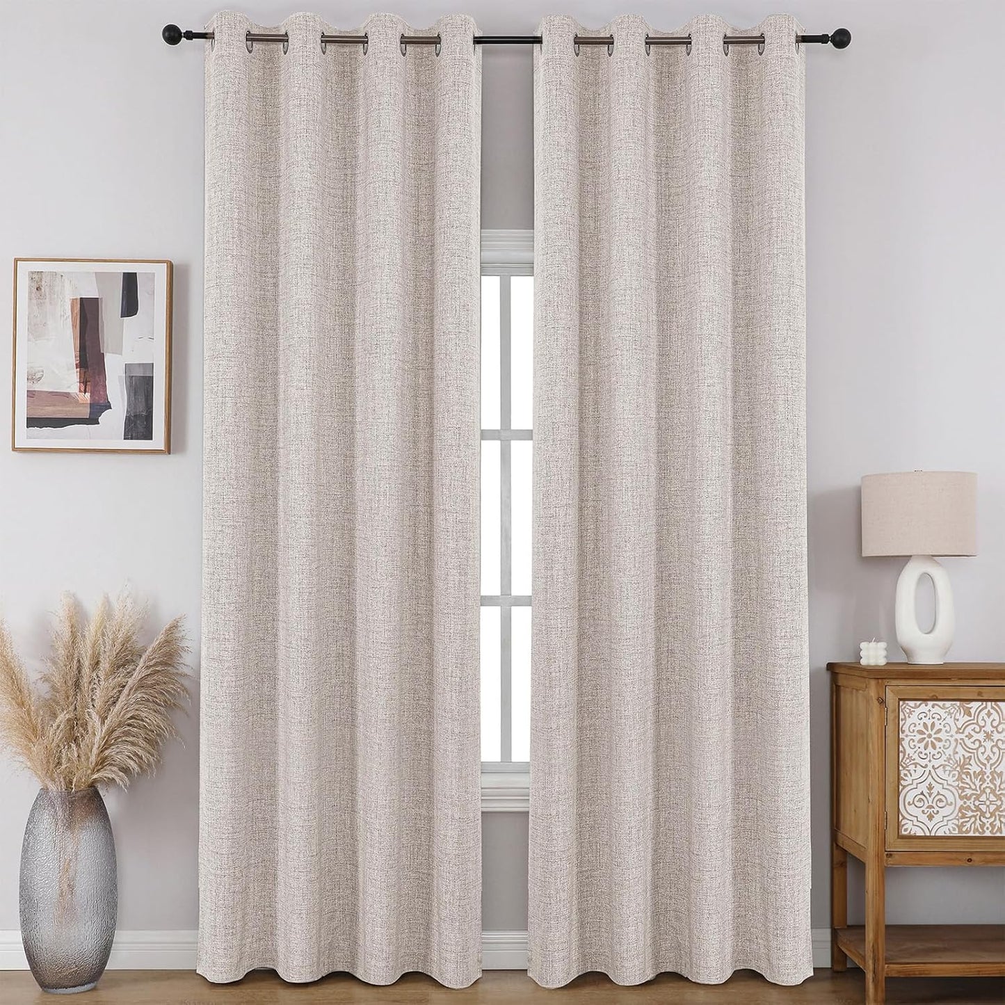 CUCRAF 100% Blackout Window Curtains for Total Darkness