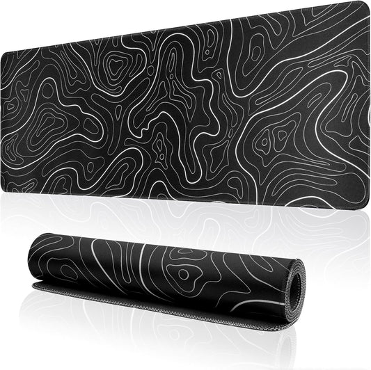 XL Topographic Gaming Mouse Pad 31.5''x11.8'' by ZXUZKEA