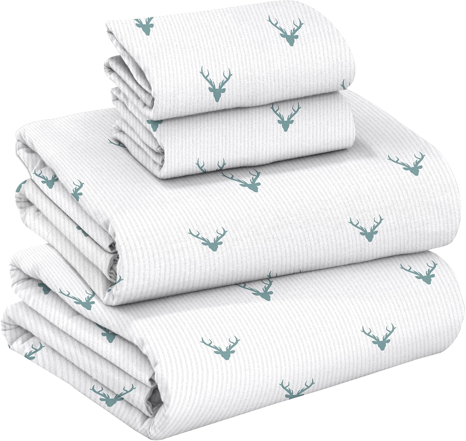 RUVANTI Flannel Sheets Full Size Set - Cozy Cotton Comfort