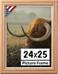 Oak 24x25 Picture Frame.75 in Wide - Handmade Solid Wood Frame