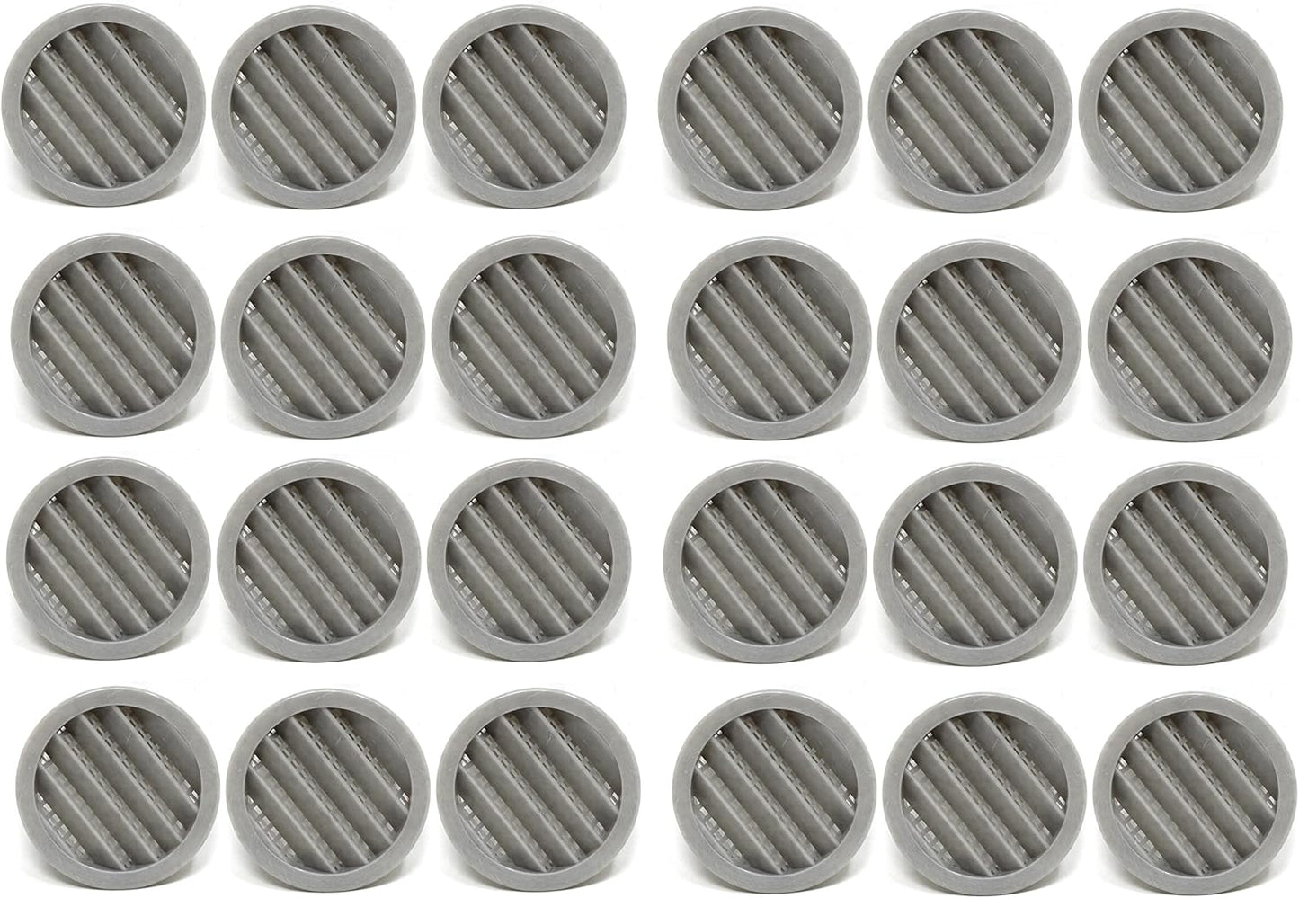 JSP Manufacturing 2in Round Plastic Louver Soffit Air Vent
