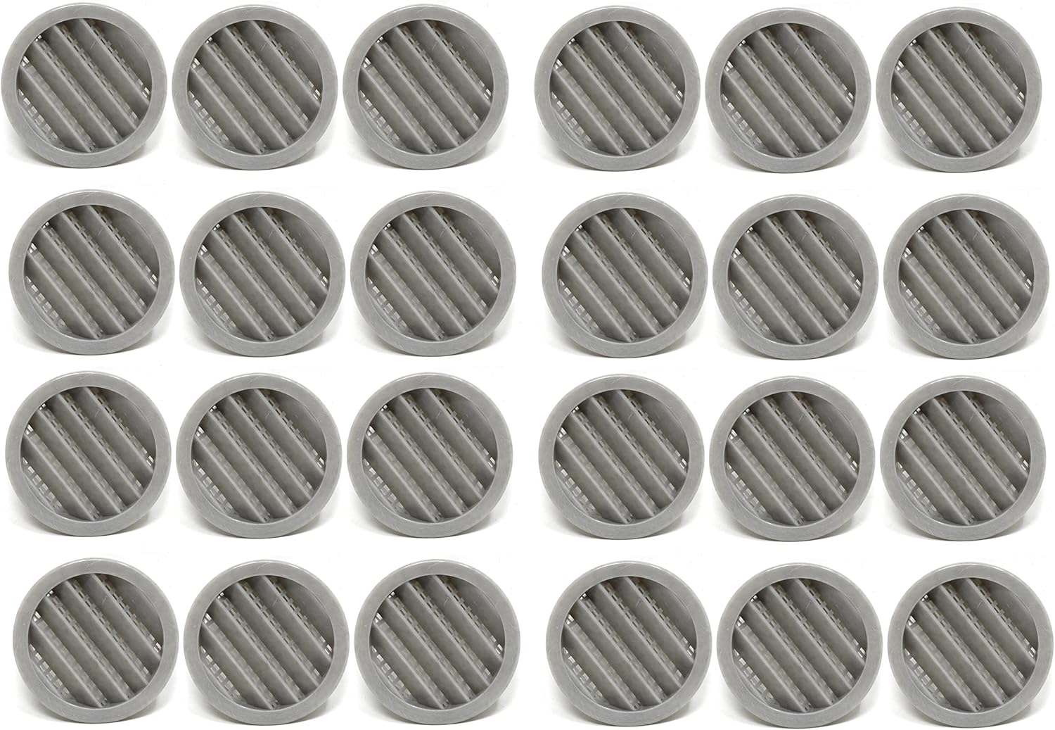 JSP Manufacturing 2in Round Plastic Louver Soffit Air Vent