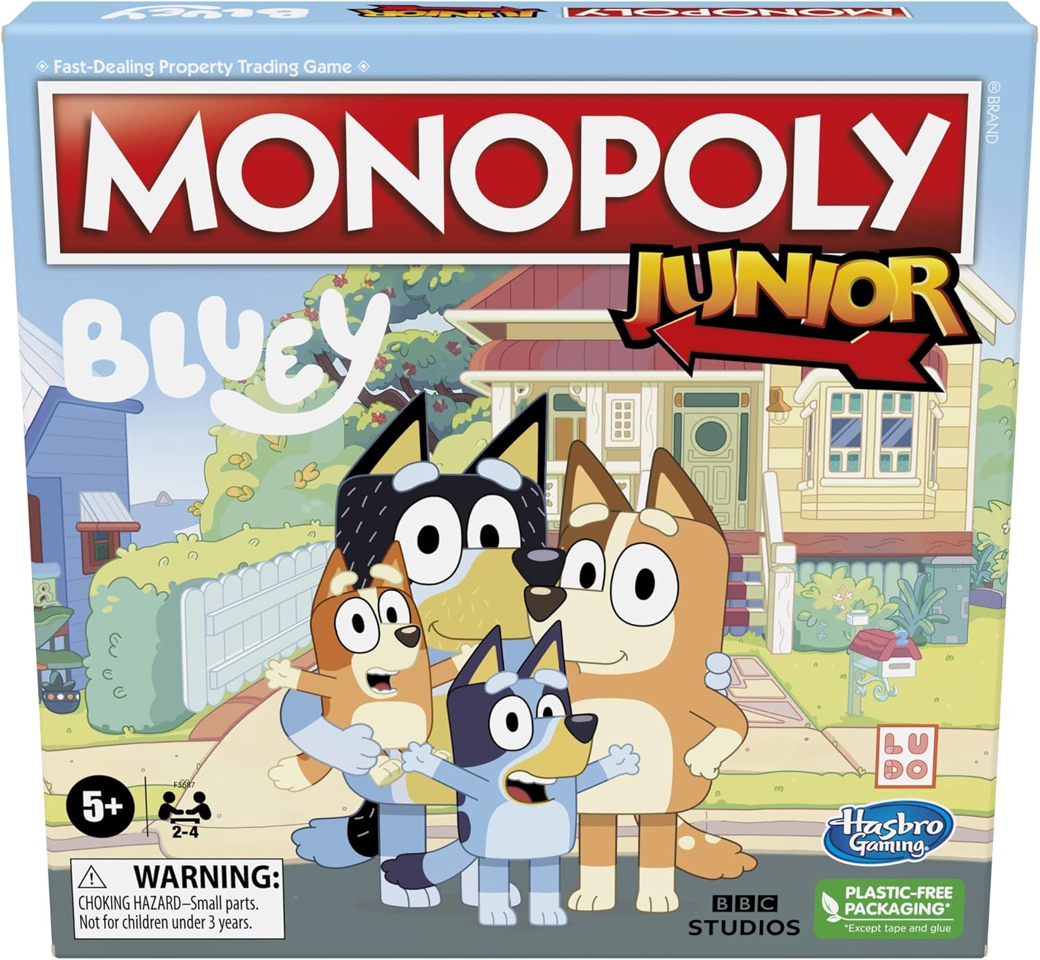 Monopoly Junior Bluey Edition | Play as Bluey & Family | Ages 5+