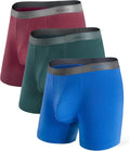 Separatec Mens Underwear with Pouch Boxer Briefs - Breathable Comfort