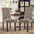 Elegant Button Tufted Dining Chairs Set of 2 for Modern Homes