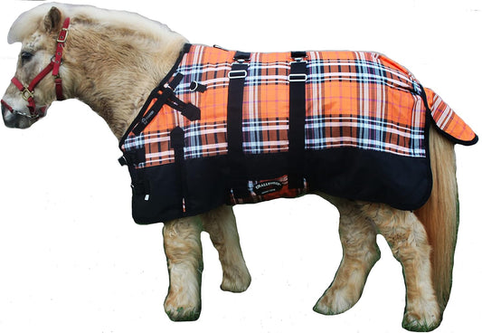 Orange Winter Blanket for Miniature Horses - CHALLENGER 1200D