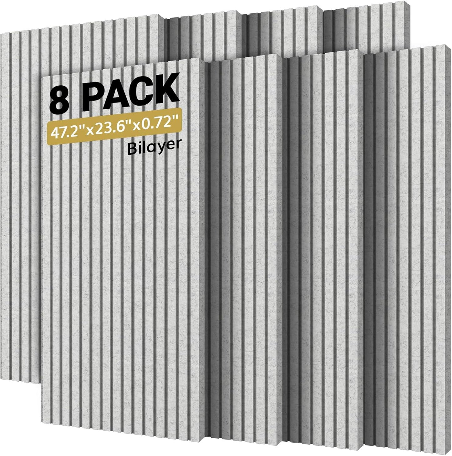 TONOR 8-Pack Bilayer Acoustic Panels for Superior Soundproofing