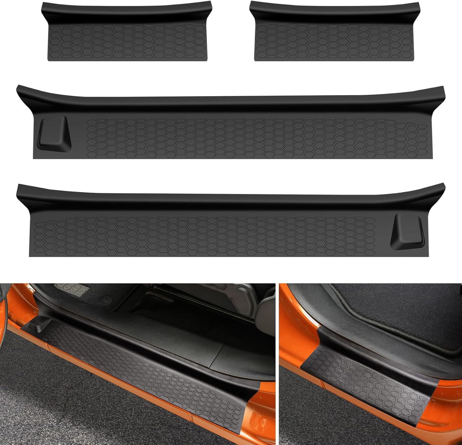 Door Sill Guards Kit for 2018-2025 Jeep Wrangler JL & Gladiator JT
