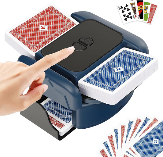 BEE&FLOWER Automatic Card Shuffler for 12 Decks - Low Noise