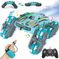 8 Wheel RC Stunt Car with Gesture Control - LED Spray Stunt Fun